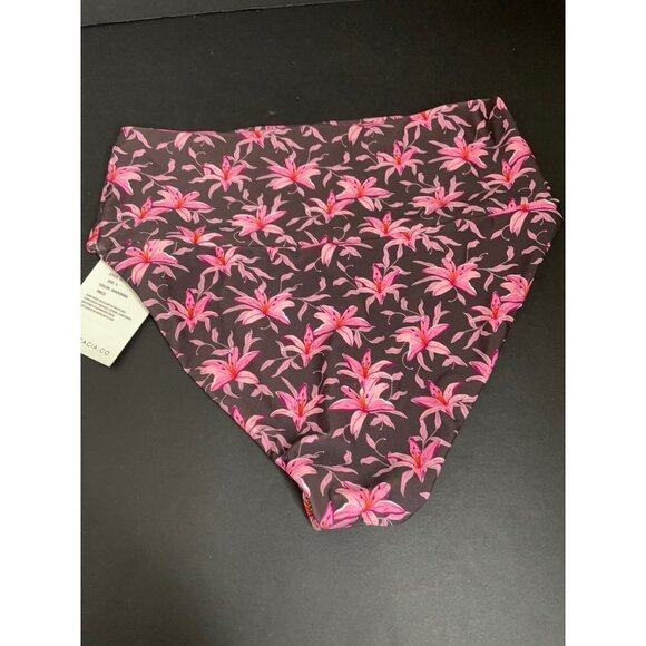 Acacia Madonna Echo Bikini Bottom Swim Size S NWT High Waisted Cheeky Wide Band - Picture 3 of 5